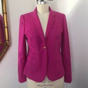 J.Crew Fuchsia Wool Blazer
